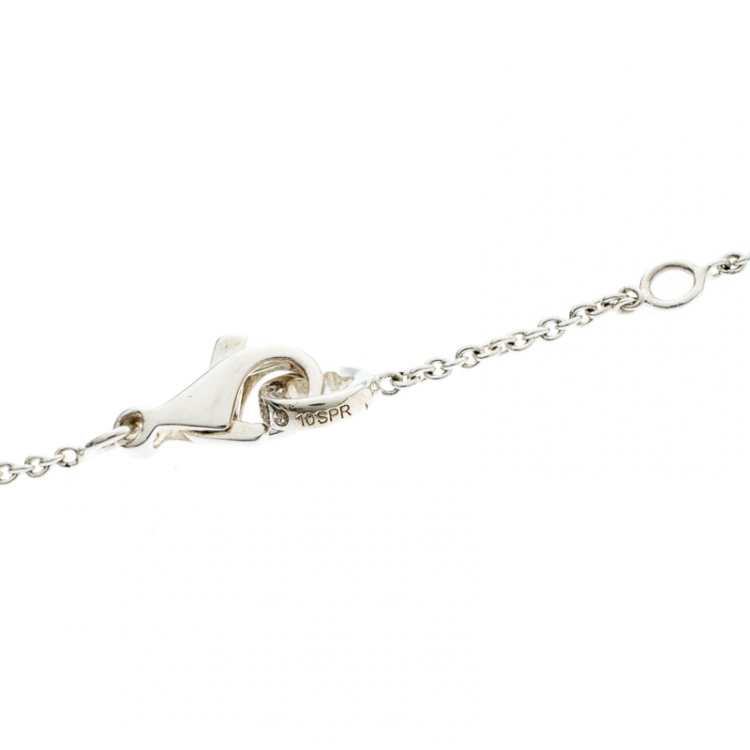 Pre Owned Montblanc UNICEF Infiniment Vôtre Pendant Sterling Silver Necklace