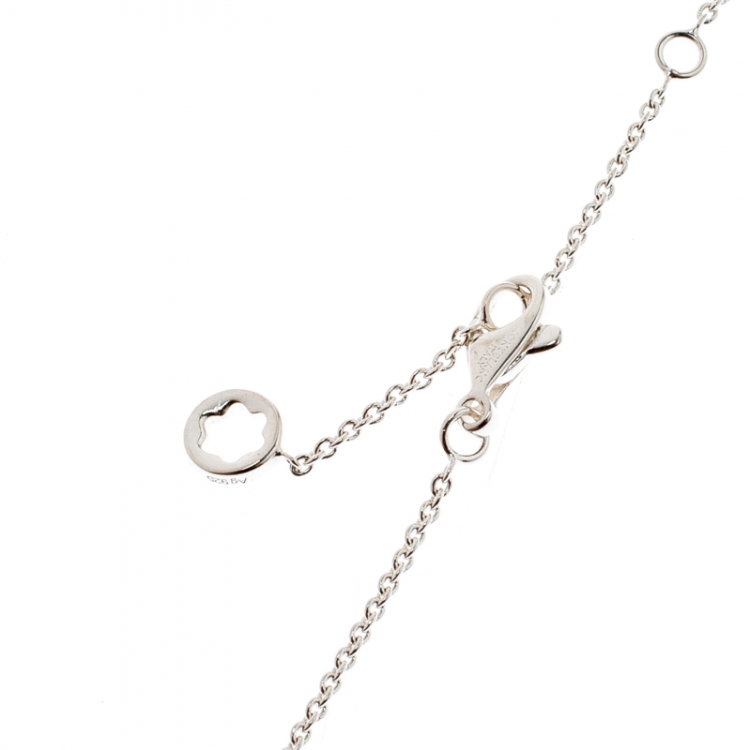 Pre Owned Montblanc Infiniment Vôtre Silver Pendant Necklace