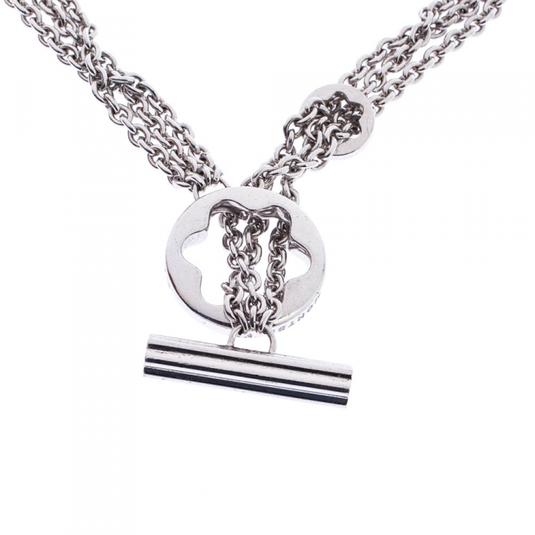 Montblanc Caress of a Star Silver Chain Link Toggle Necklace Montblanc ...