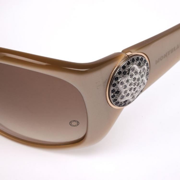 Pre Owned Montblanc Cream Cancun Women Sunglasses