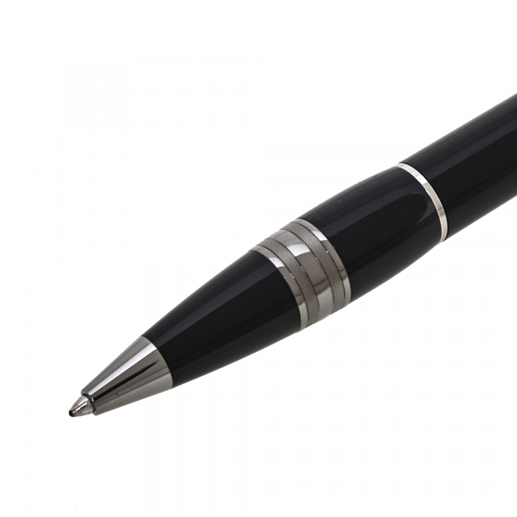 Pre Owned Montblanc StarWalker Midnight Black Resin Ruthenium Coated Ballpoint Pen