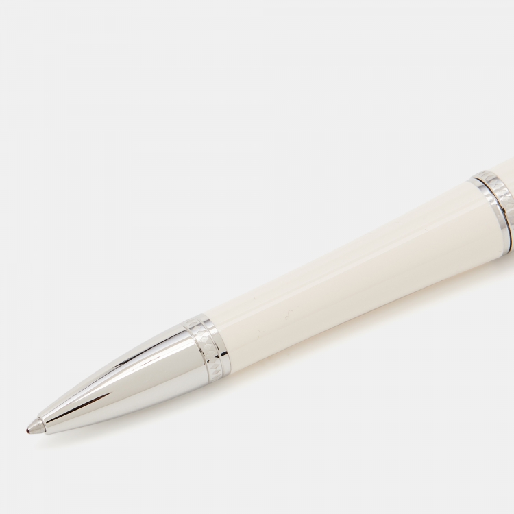 Pre Owned Montblanc Princesse Grace de Monaco Ivory Resin Ballpoint Pen