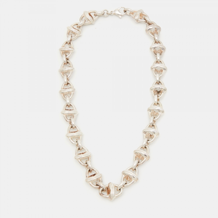 Pre Owned Montblanc Icon Silver Chain Necklace
