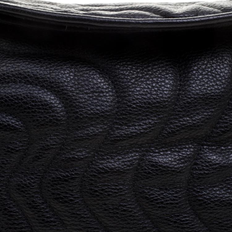 Pre Owned Montblanc Black Leather Starisma Alcina Hobo