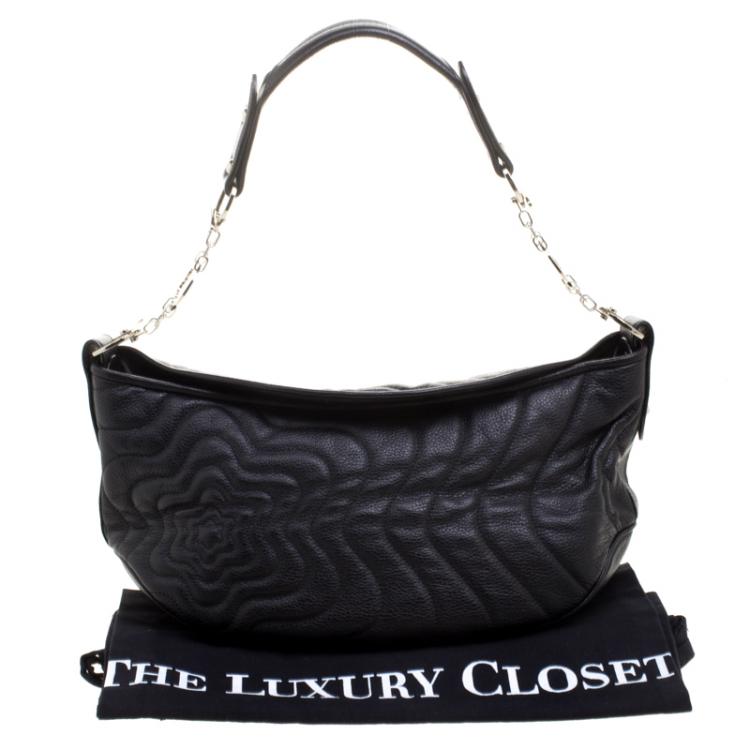 Pre Owned Montblanc Black Leather Starisma Alcina Hobo