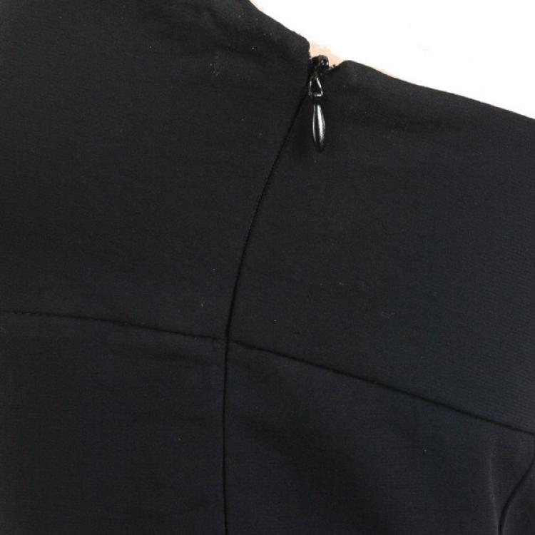 Pre Owned Moschino Jeans Black Strapless Donna Dress L
