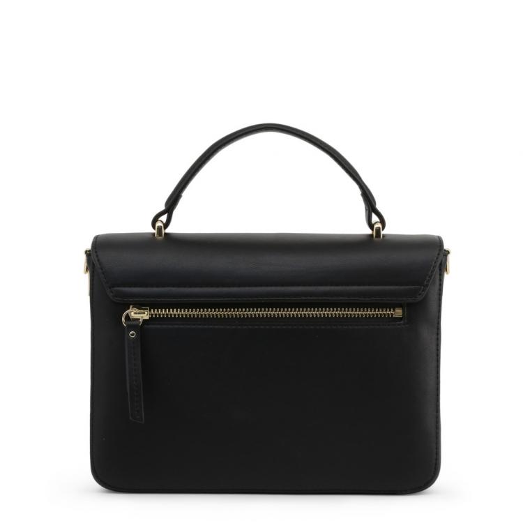 Pre Owned Love Moschino Black Faux Leather Top Handle Bag