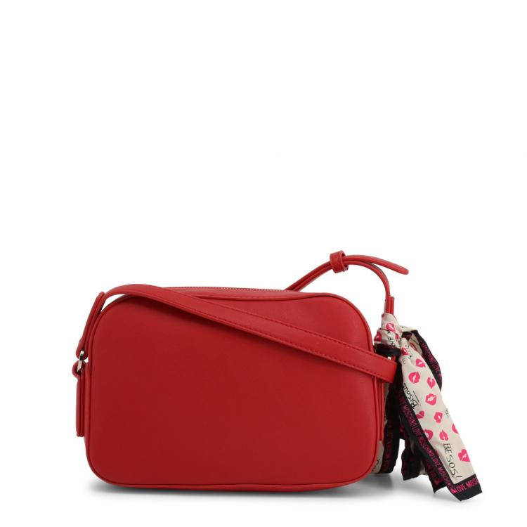 مملوكة مسبقًا Love Moschino Red Faux Leather Scarf Crossbody Bag