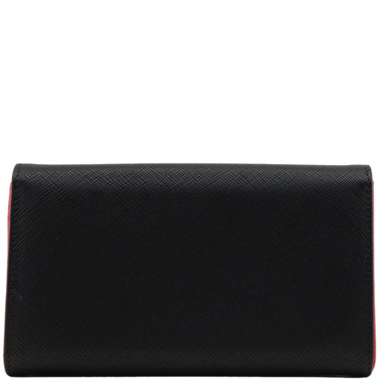 مملوكة مسبقًا Love Moschino Black Faux Leather Flap Wallet