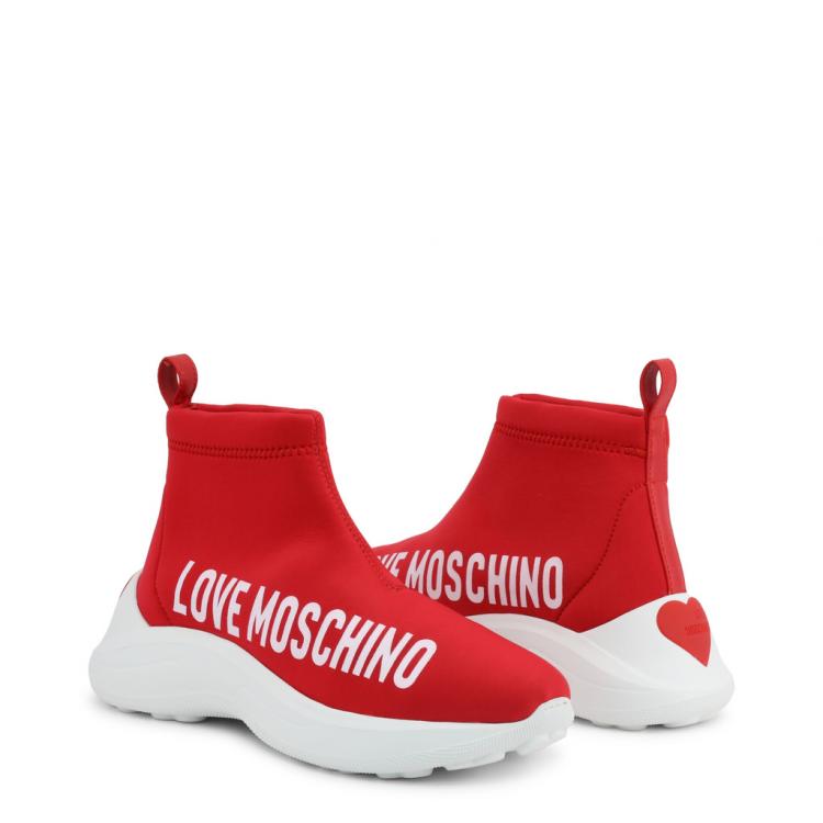 red moschino shoes