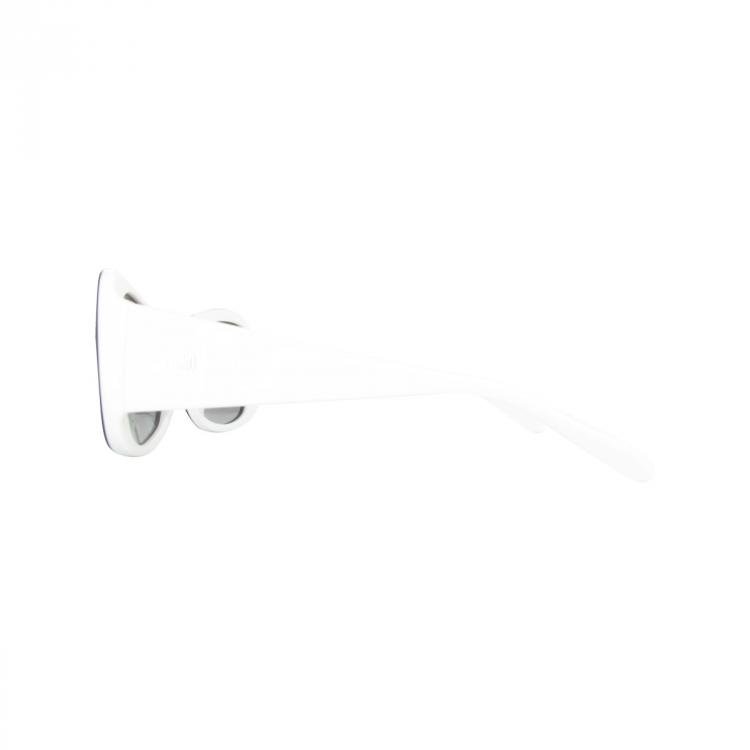 Pre Owned Moschino Black/White MO854S Cat Eye Sunglasses