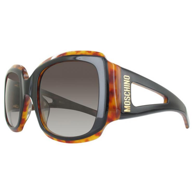 Pre Owned Moschino Black MO860S Square Sunglasses