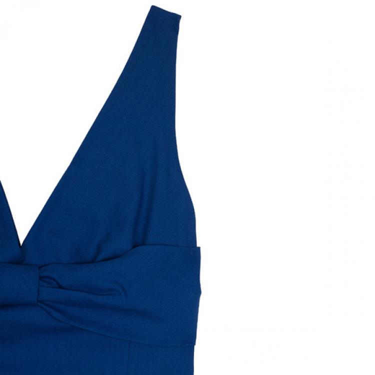 Pre Owned Moschino Bow Detail Fitted Dress M