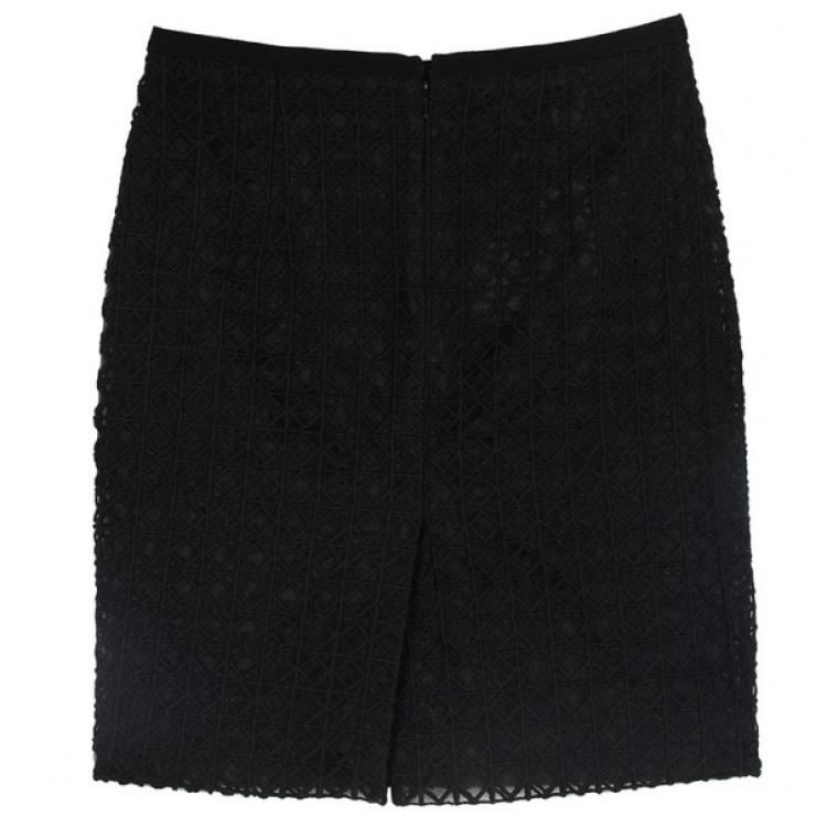 Pre Owned Moschino Tissue Pencil Skirt S