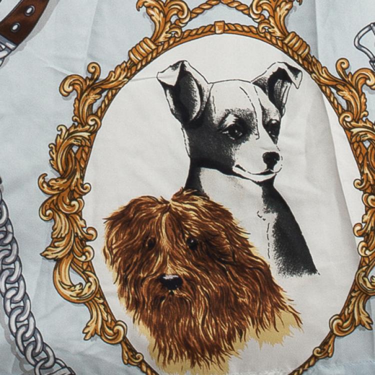 Pre Owned Moschino Printed Long Shirt L