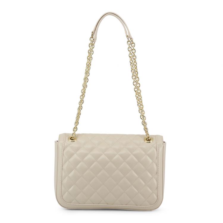 مملوكة مسبقًا Love Moschino White Quilted Faux Leather Chain Shoulder Bag