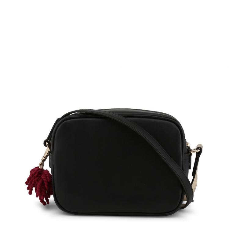 Pre Owned Love Moschino Two Tone Faux Leather Crossbody Bag