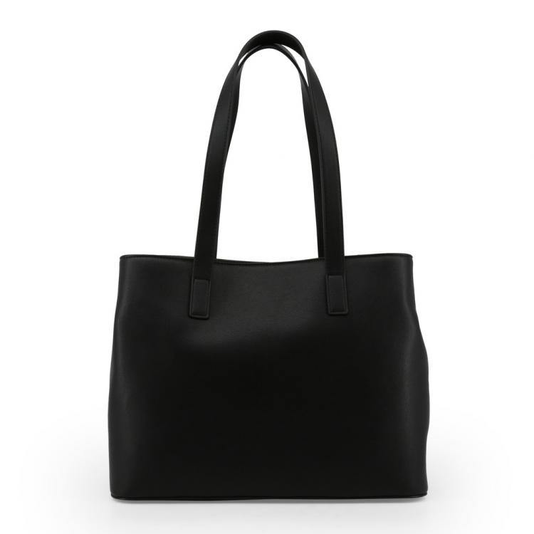 مملوكة مسبقًا Love Moschino Black Faux Leather Studded Shopper Tote