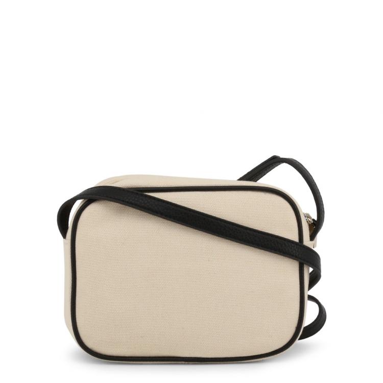 Pre Owned Love Moschino Brown Fabric Applique Crossbody Bag 