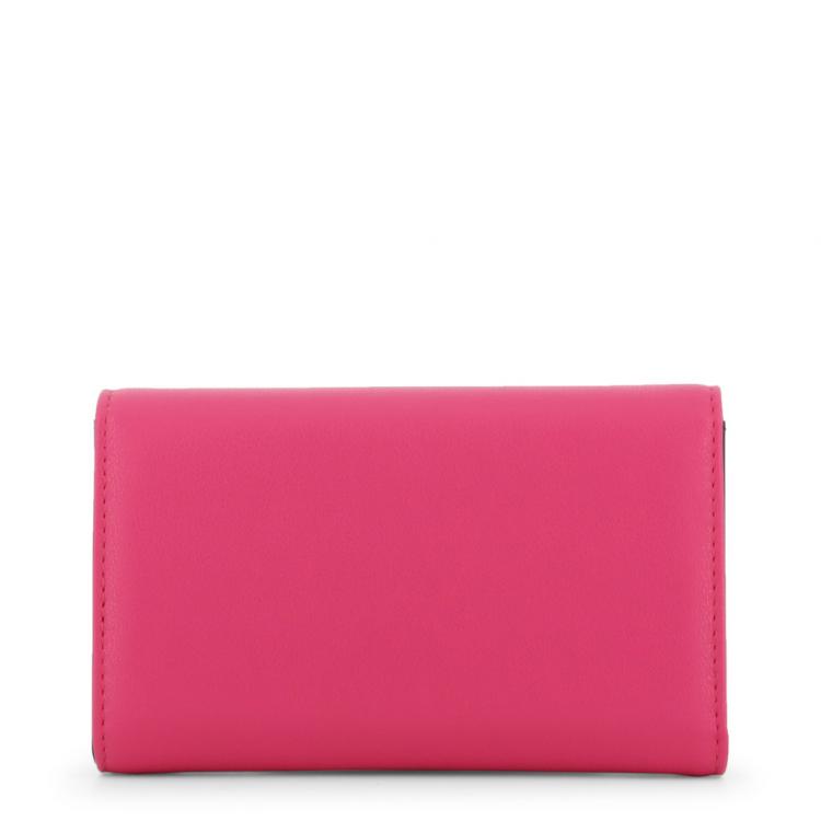 Pre Owned Love Moschino Pink Faux Leather WOC Clutch Bag