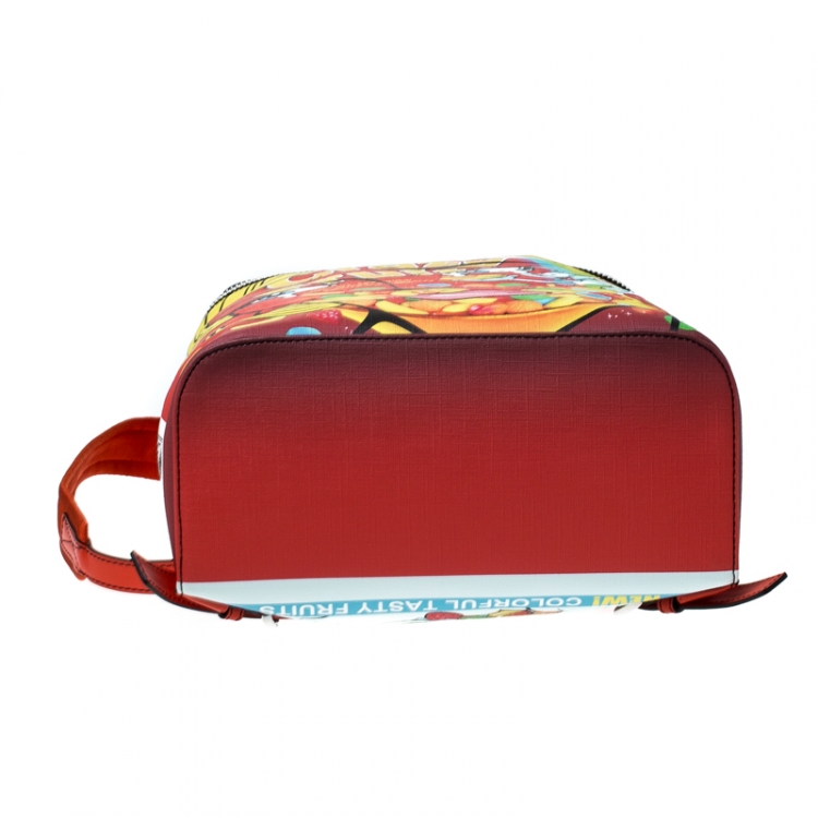 Pre Owned Moschino Multicolor Eyes PVC Capsule Backpack