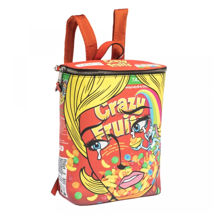 Pre Owned Moschino Multicolor Eyes PVC Capsule Backpack