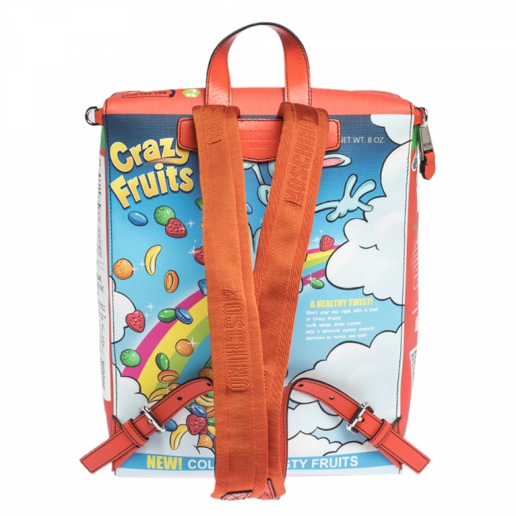Pre Owned Moschino Multicolor Eyes PVC Capsule Backpack