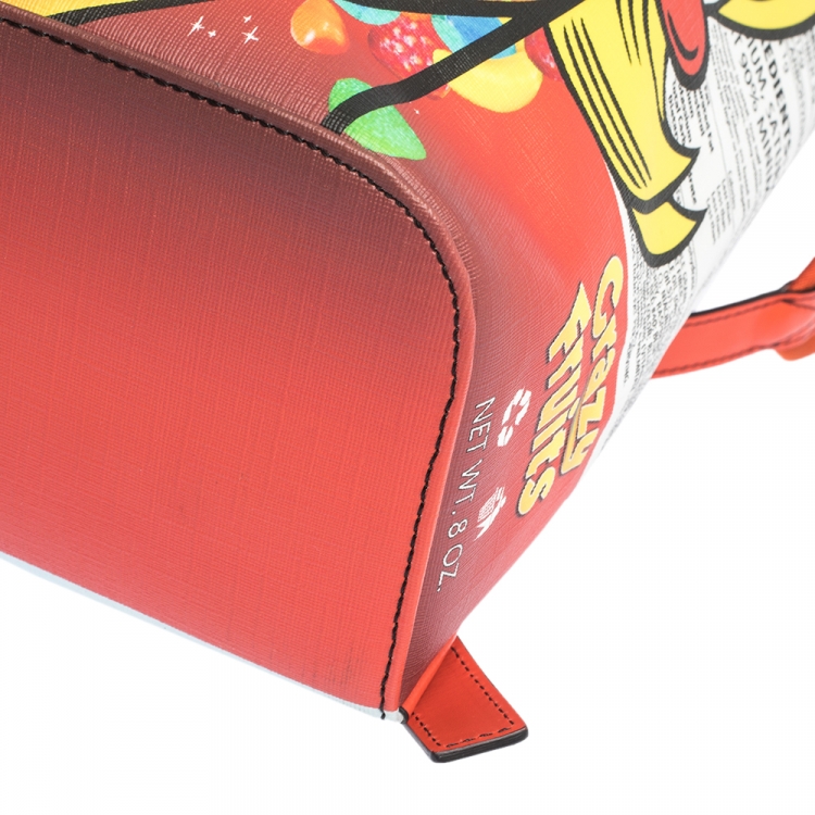 Pre Owned Moschino Multicolor Eyes PVC Capsule Backpack