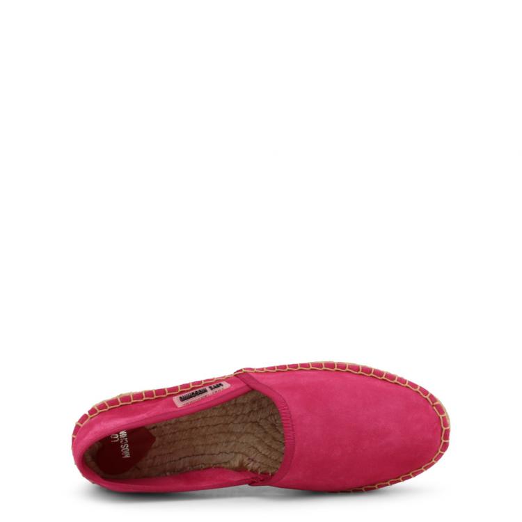 Pre Owned Love Moschino Pink Suede Platform Espadrilles Size 37