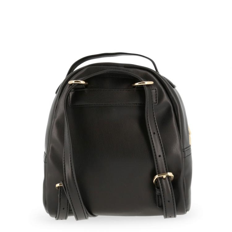 Pre Owned Love Moschino Black Quilted Leather Backpack