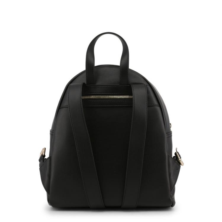 Pre Owned Love Moschino Black Faux Leather Backpack