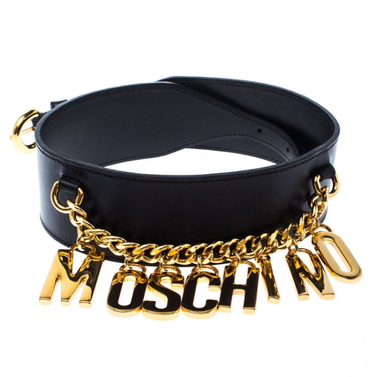 moschino charm belt
