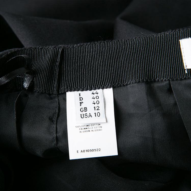 مملوكة مسبقًا Moschino Black Cotton Knit High Waist Pencil Skirt M