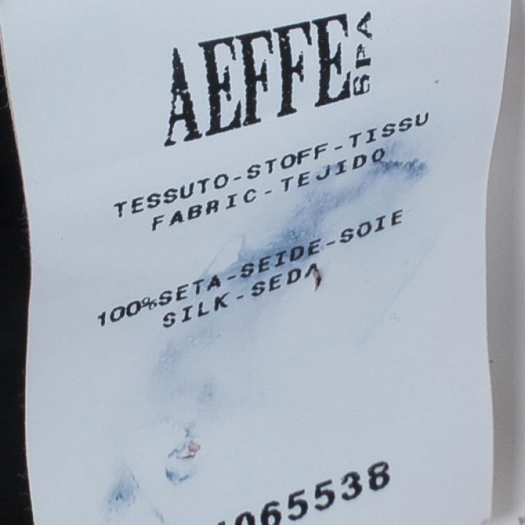 Pre Owned Moschino Black Tiered Silk Chiffon Gown M