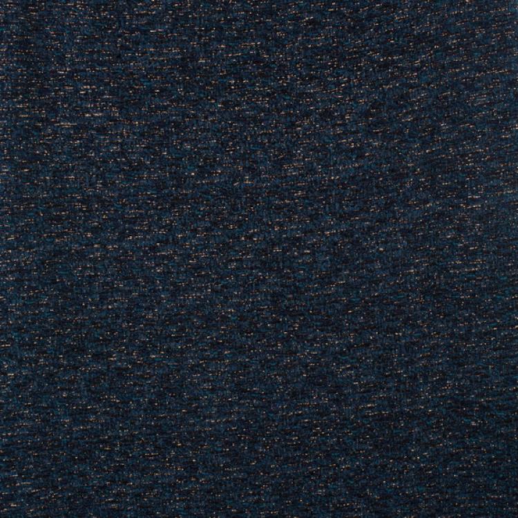 Pre Owned Moschino Navy Metallic Tweed Skirt Suit M