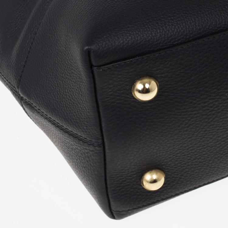 Pre Owned Moschino Leather Shopper Tote