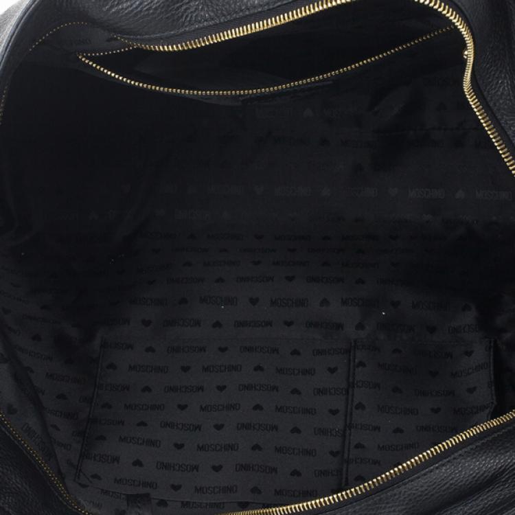 Pre Owned Moschino Leather Shopper Tote