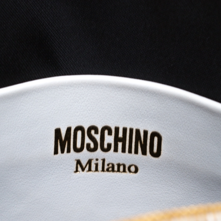 مملوكة مسبقًا Moschino White/Red Leather Shoulder Bag