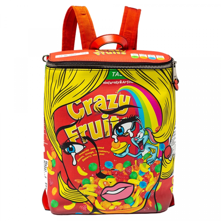 Pre Owned Moschino Multicolor Eyes PVC Capsule Backpack
