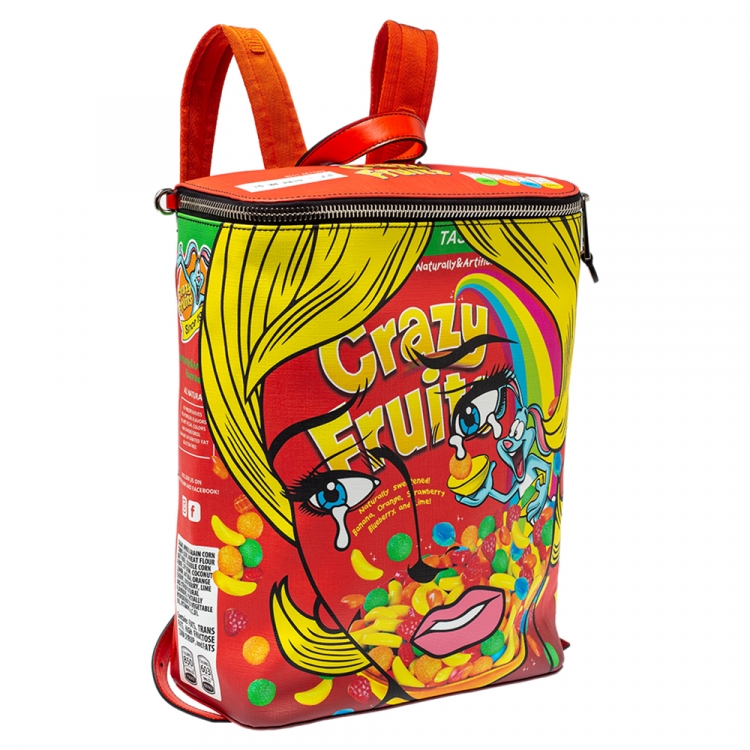 Pre Owned Moschino Multicolor Eyes PVC Capsule Backpack