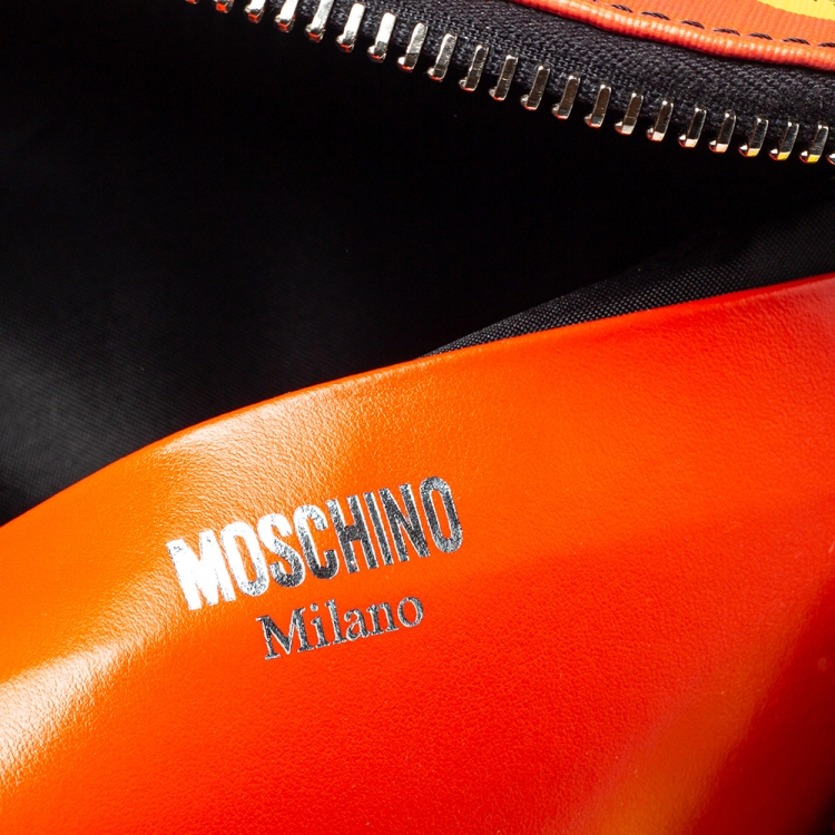 Pre Owned Moschino Multicolor Eyes PVC Capsule Backpack