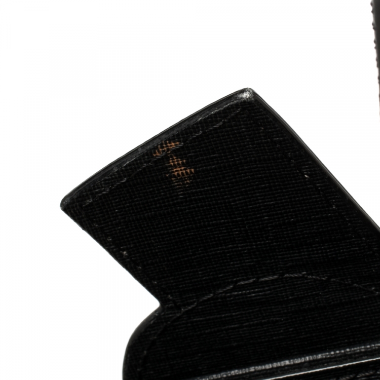 مملوكة مسبقًا Moschino Black Textured Faux Leather Teddy Bear Tote