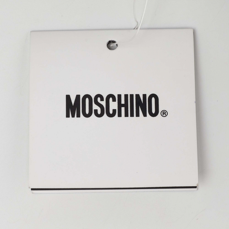 Pre Owned Moschino Black Leather Pin Flap Shoulder Bag