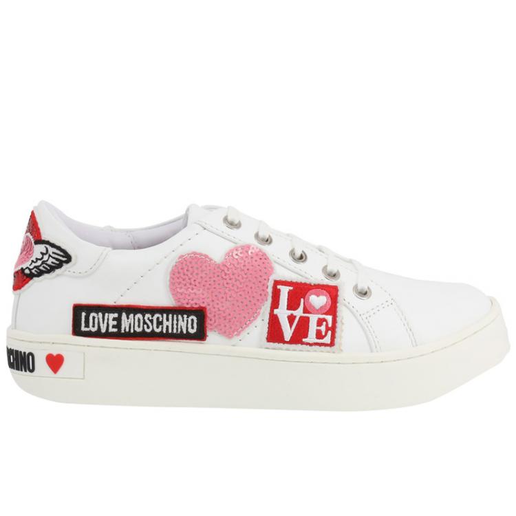 moschino white shoes