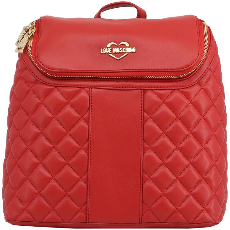 red moschino backpack