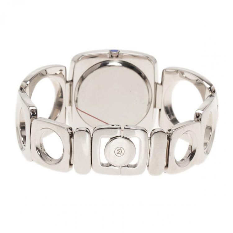 مملوكة مسبقًا Movado White Stainless Steel Bracelet Women's Wristwatch 35MM
