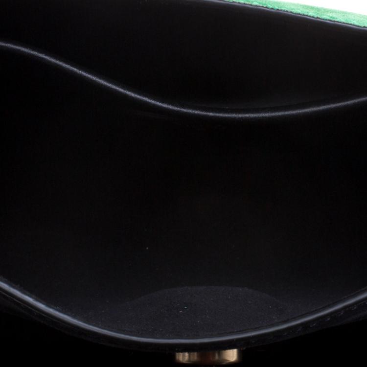 Pre Owned Mulberry Tricolor Suede and Leather Delphie Duo Flap Shoulder Bag