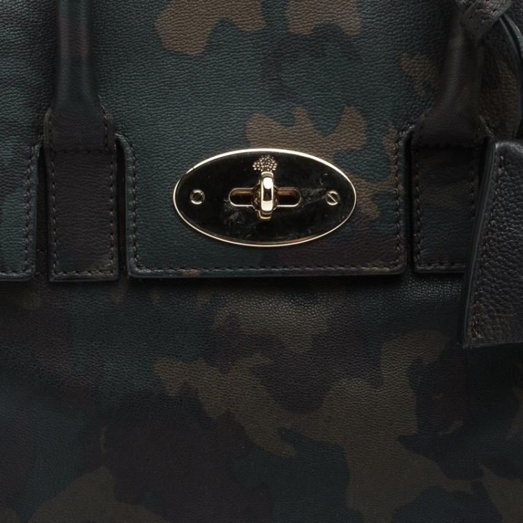 Pre Owned Mulberry Camo Leather Mini Cara Delevingne Backpack