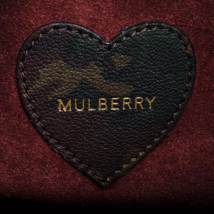 Pre Owned Mulberry Camo Leather Mini Cara Delevingne Backpack