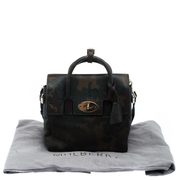Pre Owned Mulberry Camo Leather Mini Cara Delevingne Backpack